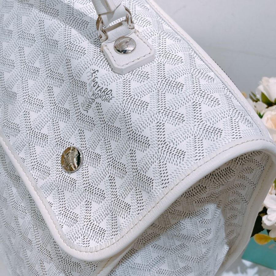 TW4765  Goyard 戈雅 雙肩 背包Sac Saint Leger Backpack Blanc-9
