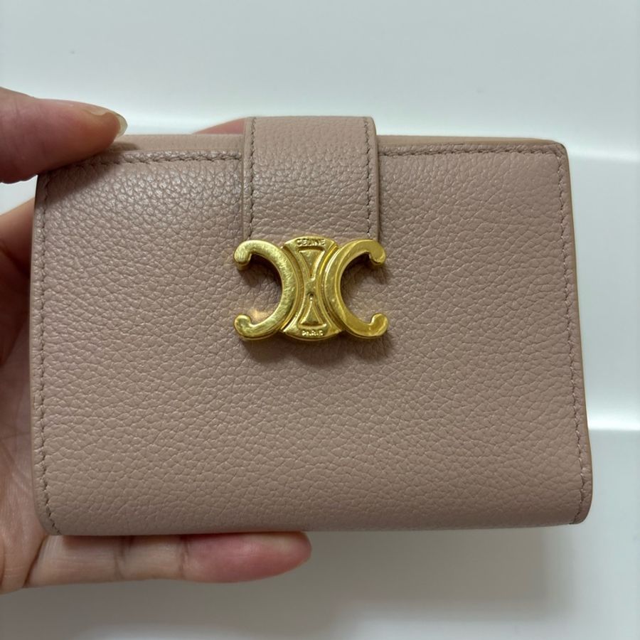 CELINE Triomphe Wallet 三折 + 有拉鍊零錢袋-0