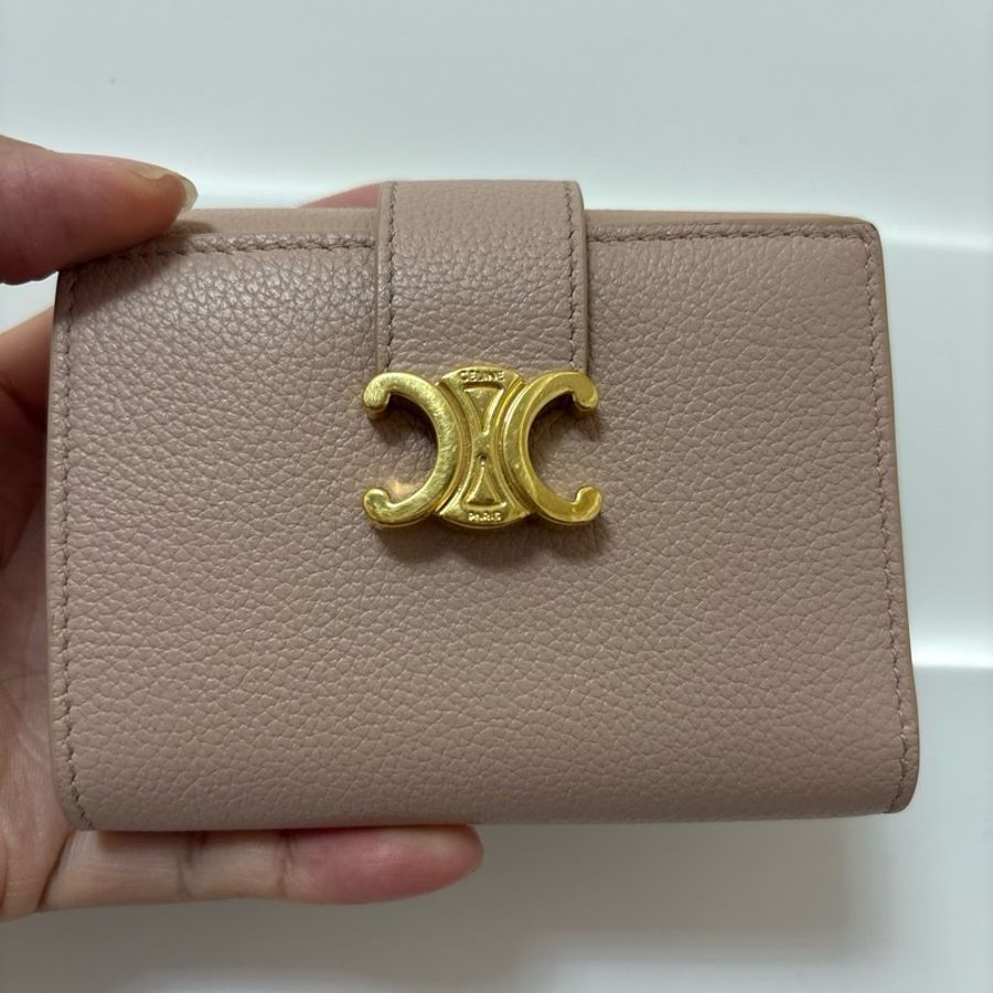 CELINE Triomphe Wallet 三折 + 有拉鍊零錢袋-1