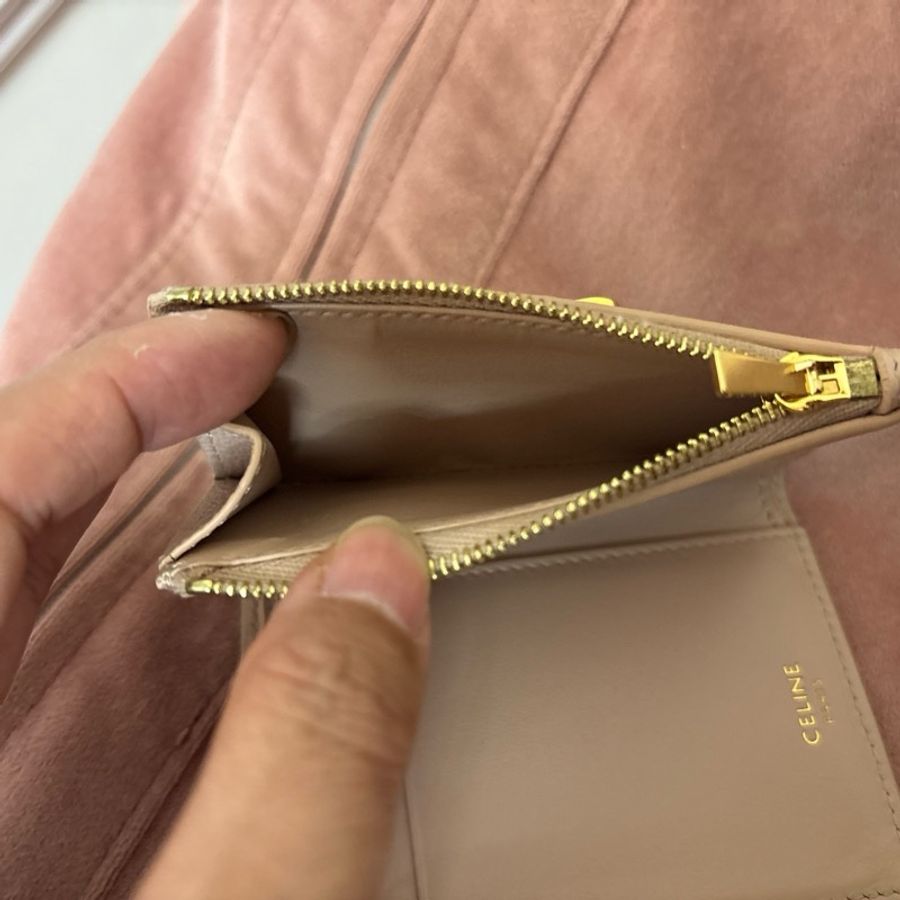 CELINE Triomphe Wallet 三折 + 有拉鍊零錢袋-6