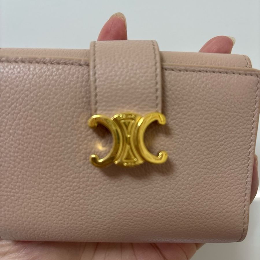 CELINE Triomphe Wallet 三折 + 有拉鍊零錢袋-7