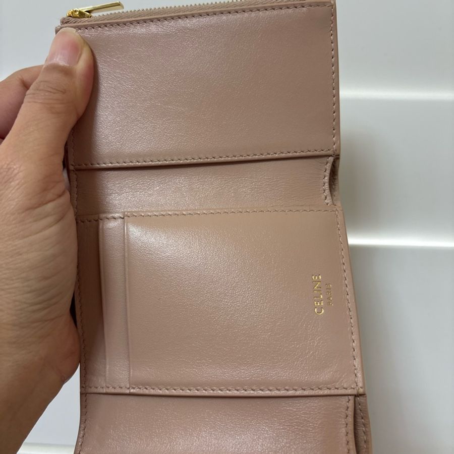 CELINE Triomphe Wallet 三折 + 有拉鍊零錢袋-13