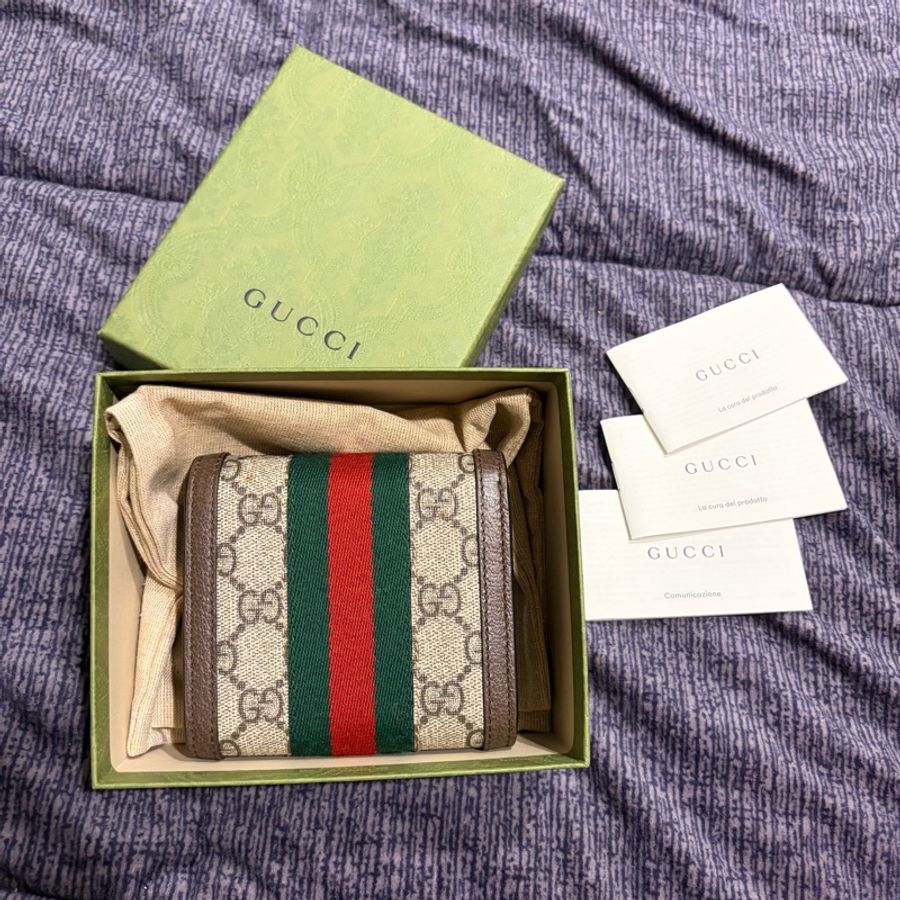 GUCCI 經典 Ophidia GG系列短夾 598662 兩折短夾 經典款 有零錢拉鍊層-13