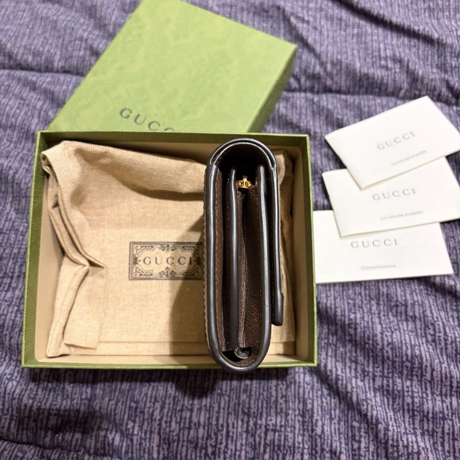 GUCCI 經典 Ophidia GG系列短夾 598662 兩折短夾 經典款 有零錢拉鍊層-17