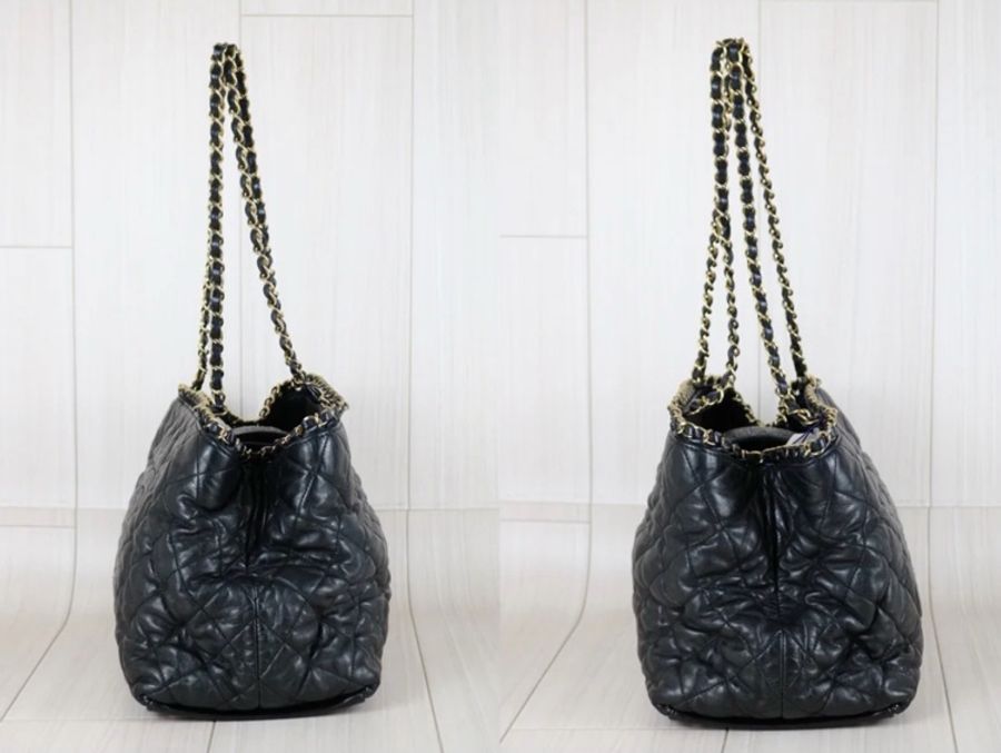 「JL精品代購」9新 Chanel 香奈兒 鏈條托特單肩包-5
