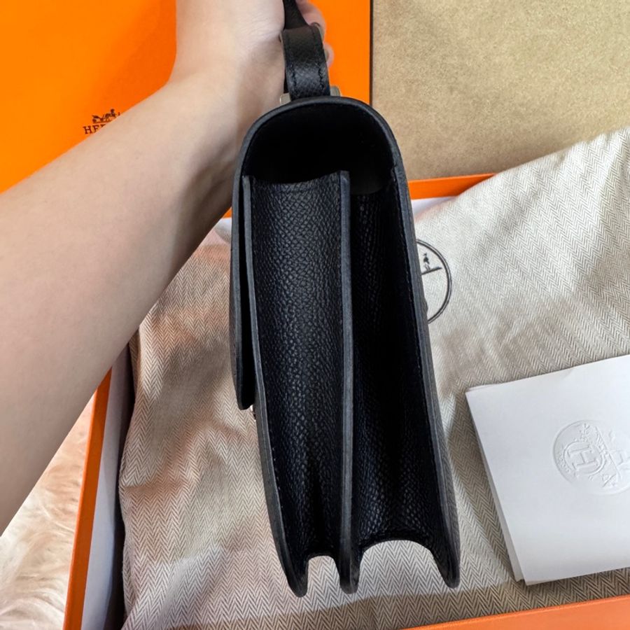 ［ 金剛色全配釋出 ］Hermes Constance III Mini黑Epsom銀釦康康 W刻 全新離櫃-2
