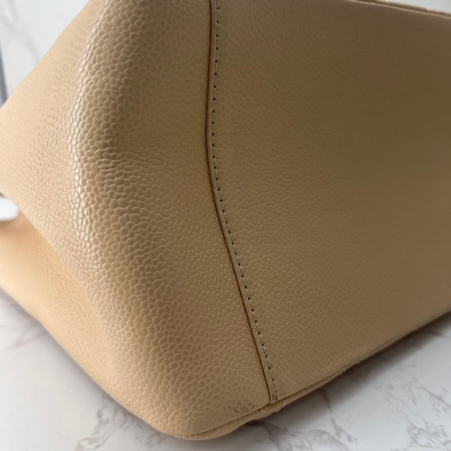 香緹國際精品 877 Chanel GST Grand Shopping Tote豆腐包 裸色超質感 包況好-17
