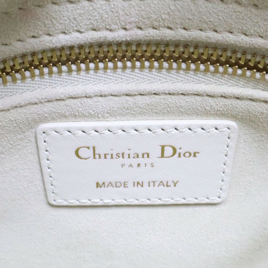 Lady Dior Small 兩用包 情人節限定 米白色 羊皮【Dior 迪奧 】 M0538ONGH-6