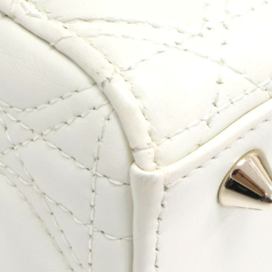 Lady Dior Small 兩用包 情人節限定 米白色 羊皮【Dior 迪奧 】 M0538ONGH-12