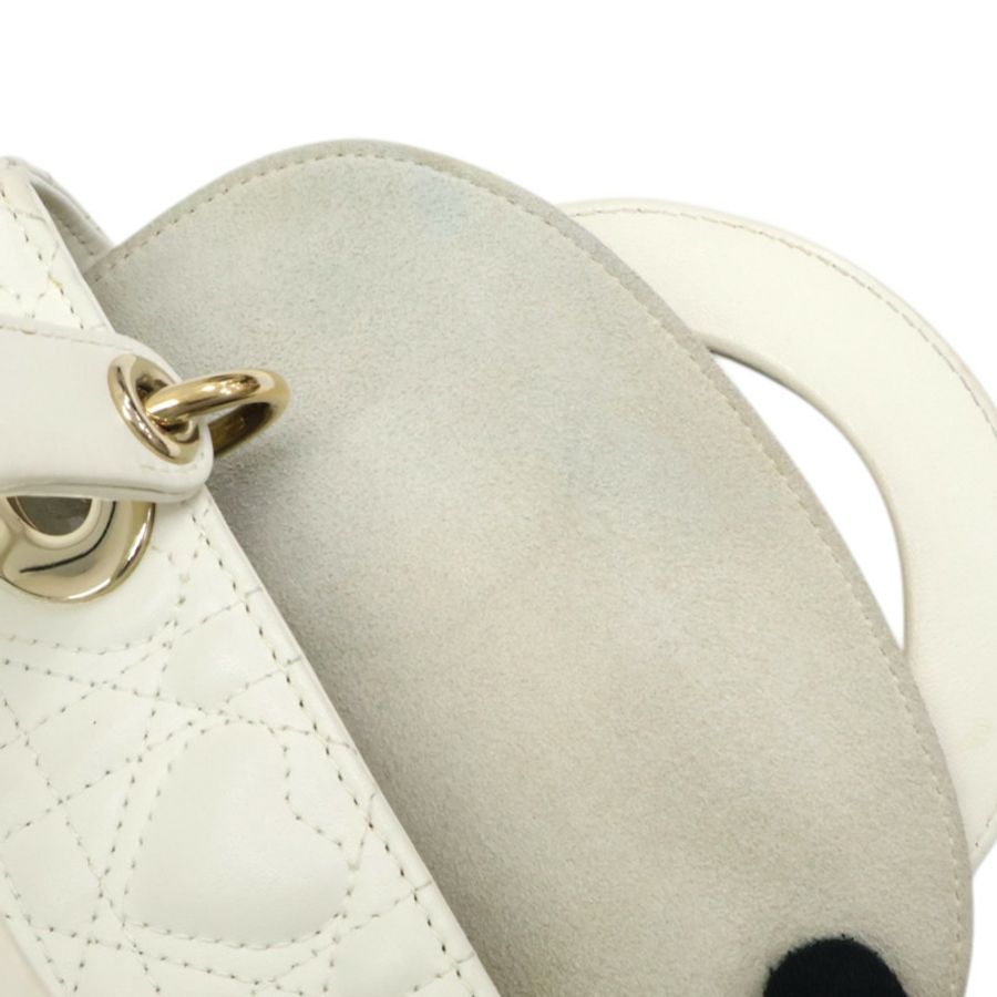 Lady Dior Small 兩用包 情人節限定 米白色 羊皮【Dior 迪奧 】 M0538ONGH-18