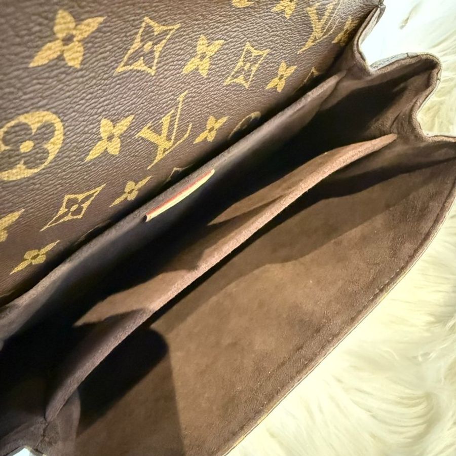 LV 經典老花郵差包 晶片-6