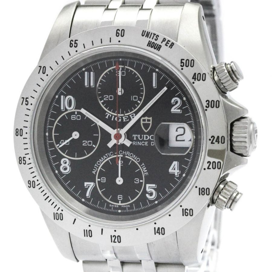 帝舵 Chrono Time Prince Date Tiger 鋼製男士腕錶 79280 拋光款-0