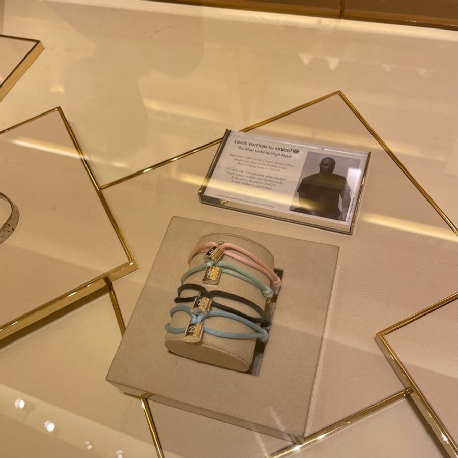 LV sliver locket純銀手鏈-9