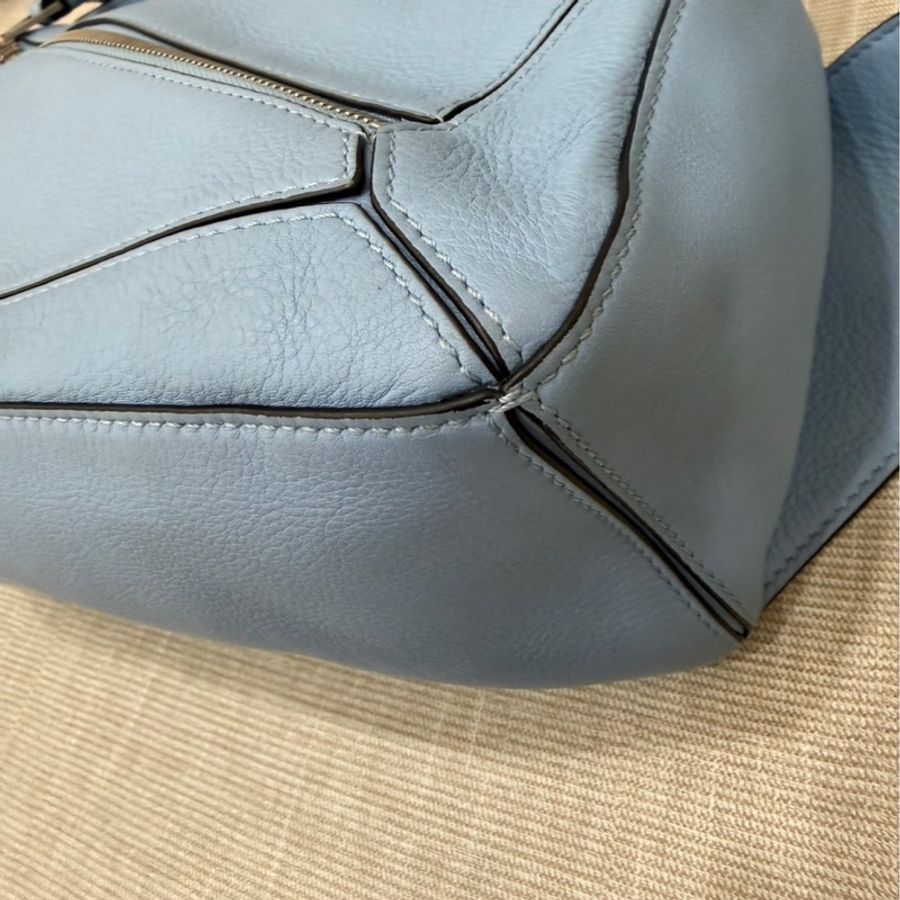 LOEWE PUZZLE胸腰包 淺藍色-6