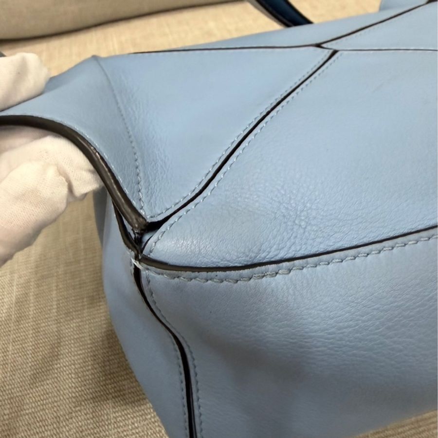 LOEWE PUZZLE胸腰包 淺藍色-33