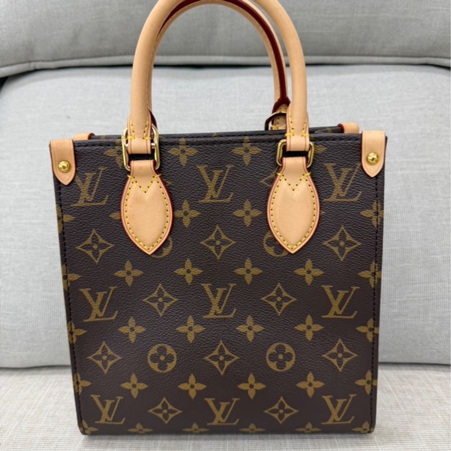 LV M45847 經典 SAC PLAT BB系列 Monogram 帆布手提包 琴譜包 肩背包 斜背包-6