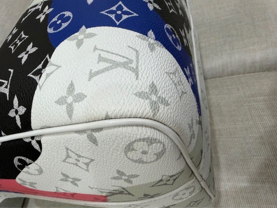 LV 白花 眼睛系列旅行袋#45公分#晶片款#限量版#-36
