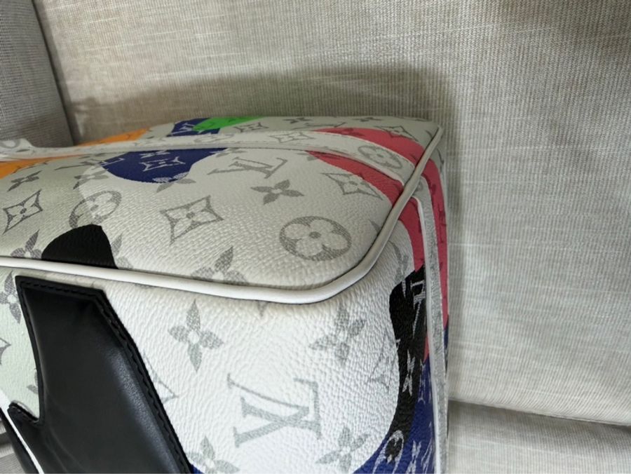 LV 白花 眼睛系列旅行袋#45公分#晶片款#限量版#-39