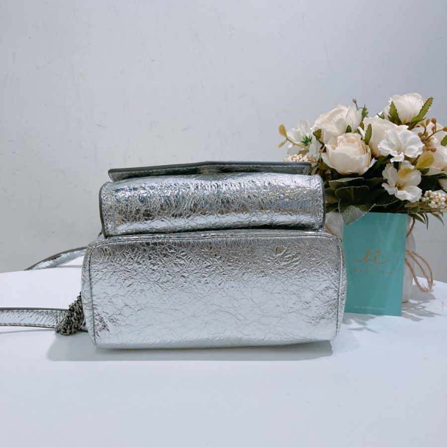 2227Jimmy Choo Mini Backpack Sliver-2