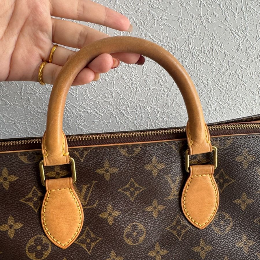 LV花紋橫式雙珠金球手提包👜-20