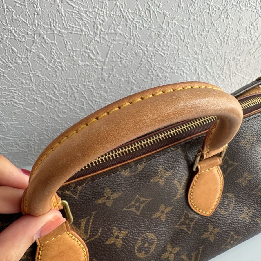 LV花紋橫式雙珠金球手提包👜-34