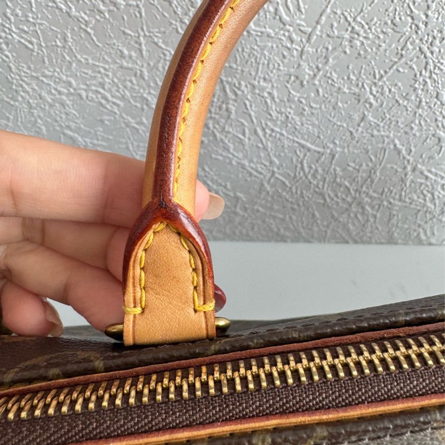 LV花紋橫式雙珠金球手提包👜-40