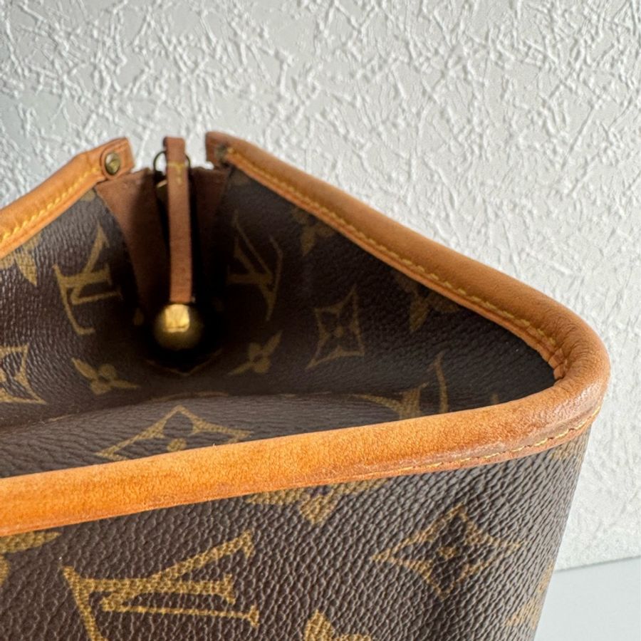 LV花紋橫式雙珠金球手提包👜-74