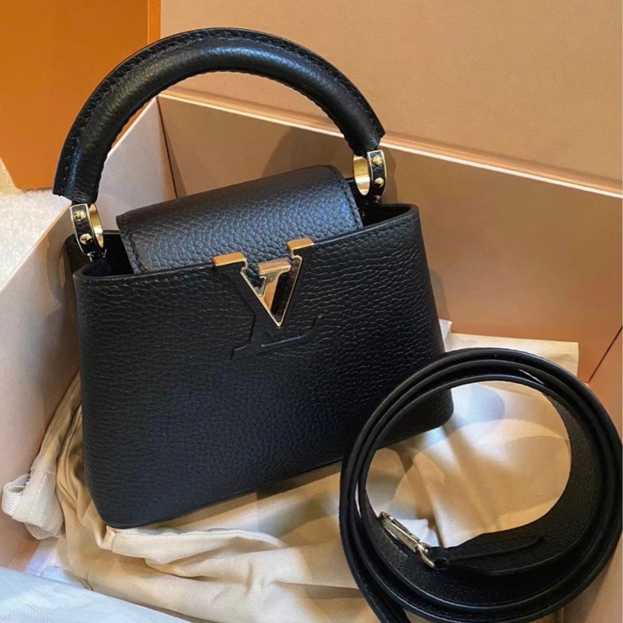 99新 lv路易威登Capucines Mini 女包 手提斜挎包-0