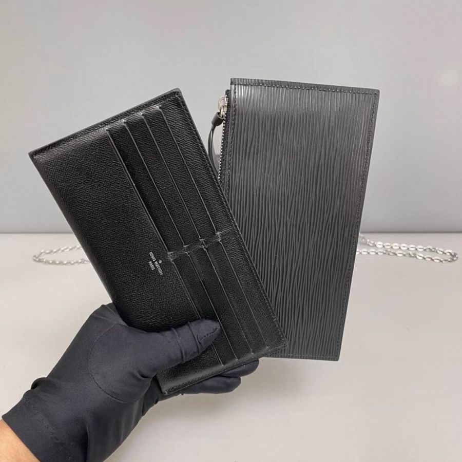 LV路易威登 黑色水波紋三合一-5