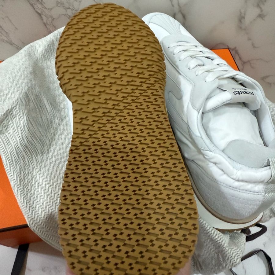 💖Hermes Jet 白色 42.5號💖 德訓鞋 全新-6
