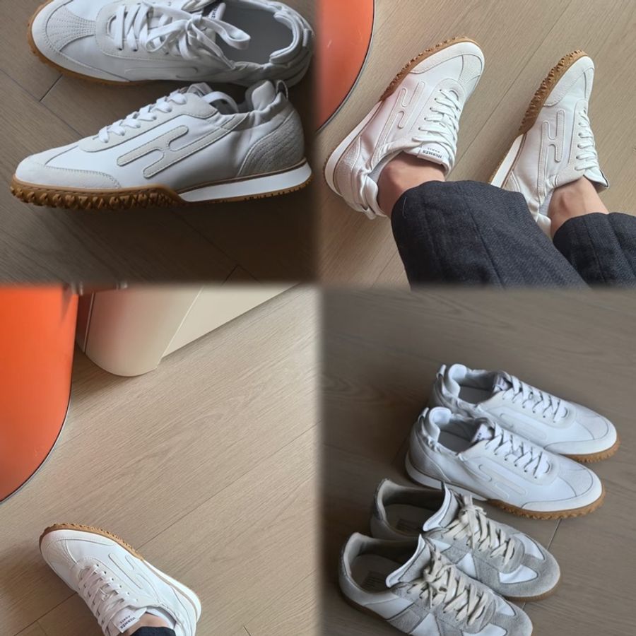 💖Hermes Jet 白色 42.5號💖 德訓鞋 全新-9