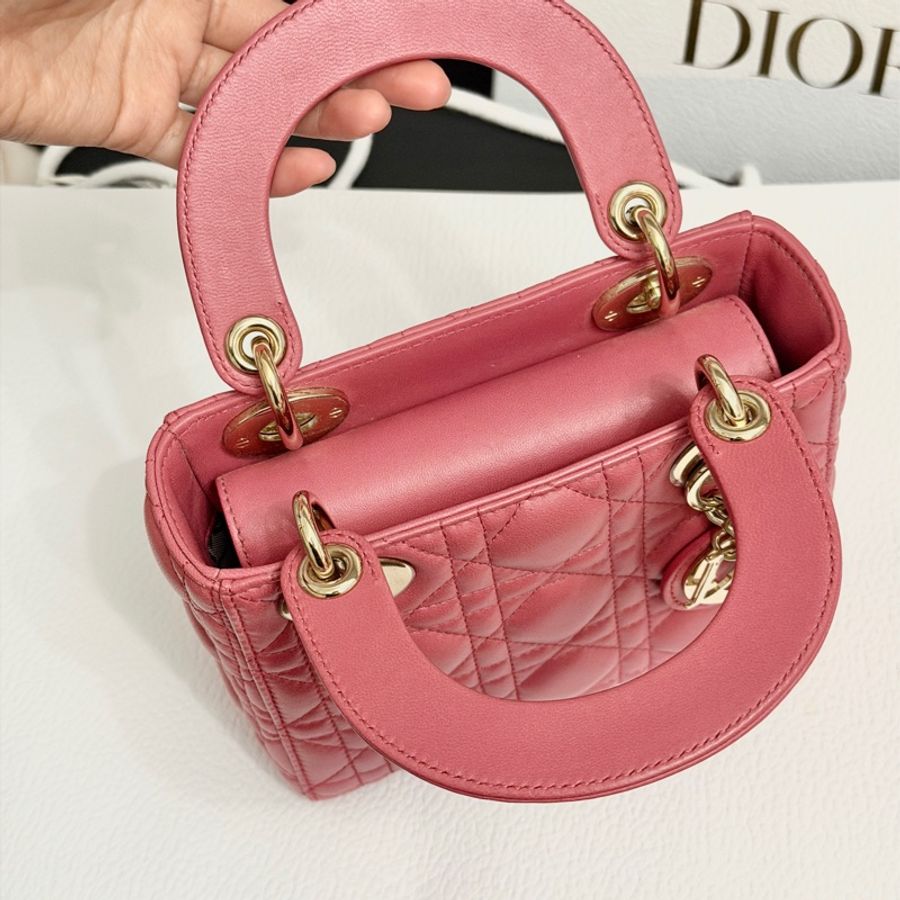 超美❤️ Dior #lady #乾燥玫瑰粉 #戴妃包 #三格-7