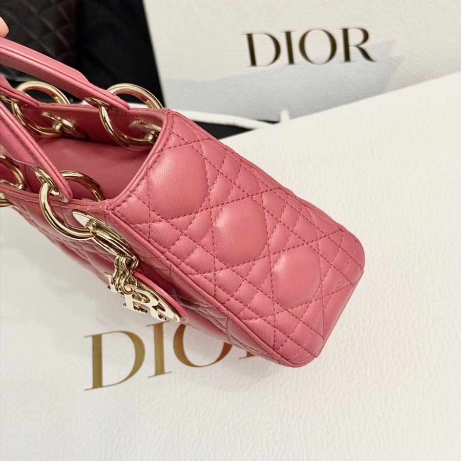 超美❤️ Dior #lady #乾燥玫瑰粉 #戴妃包 #三格-9