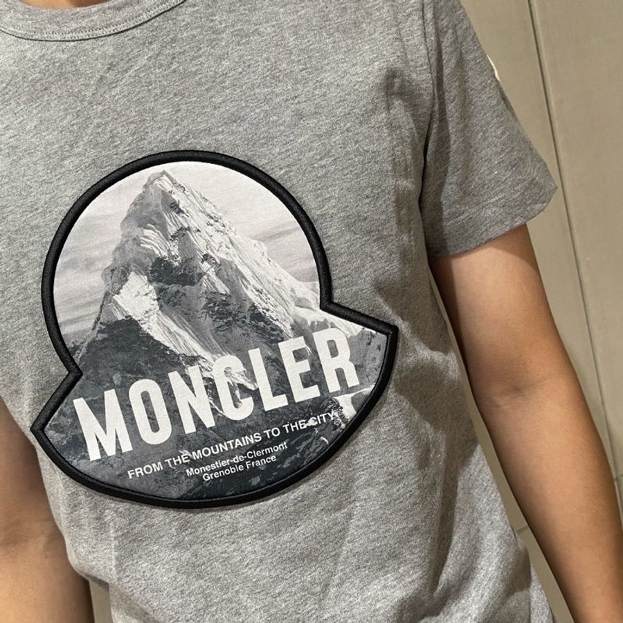 MONCLER 短袖T恤 雪山灰色S-1