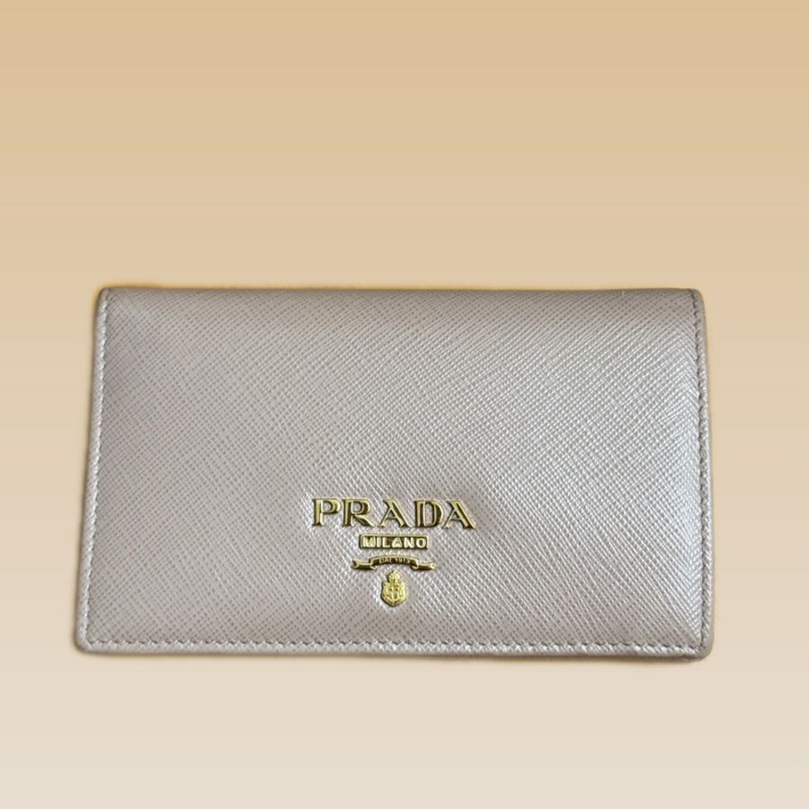Prada 杏色中長款錢包-0