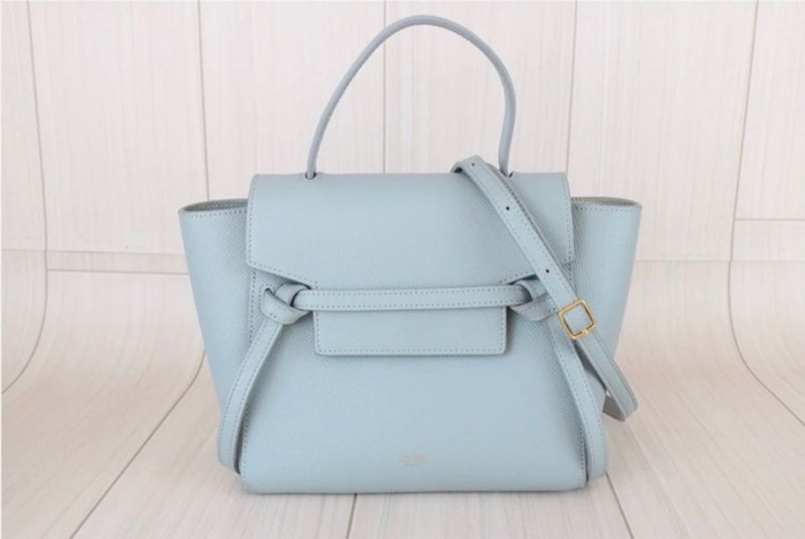 「JL精品代購」9新 Celine 淺藍鯰魚包Belt Nano-2