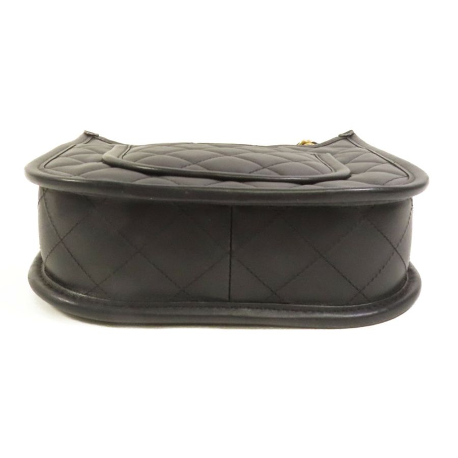CHANEL 牛皮皮革24S Hobo金扣鏈帶手挽肩背兩用袋-3