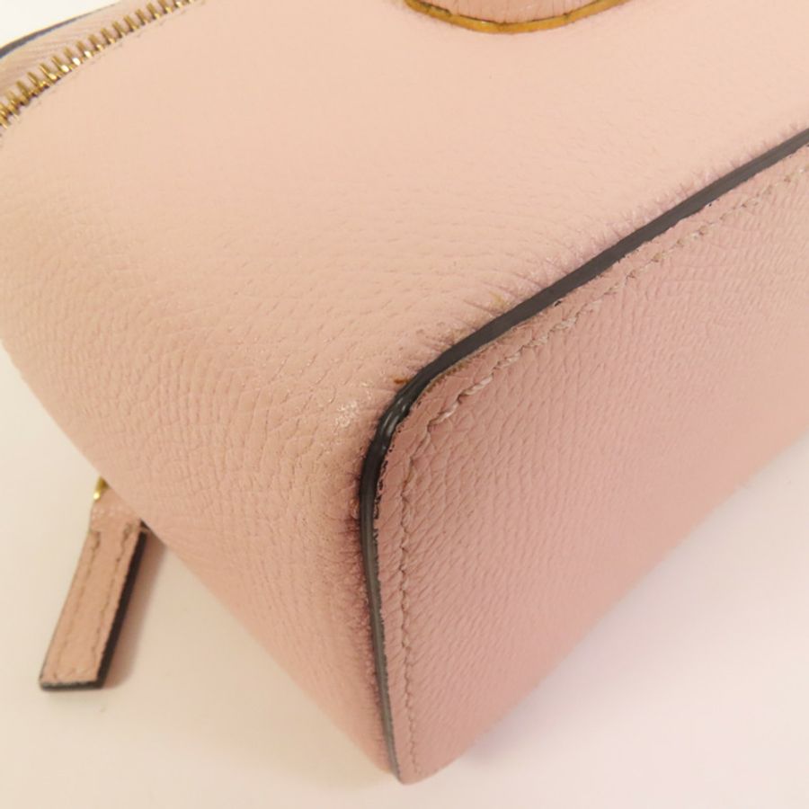 Valentino 牛皮皮革Garavani Vanity Case金扣手挽肩背兩用袋-10