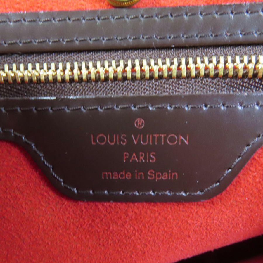 LOUIS VUITTON Damier Hampstead PM金扣手挽袋-8