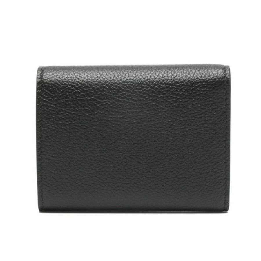 【CELINE】Triomphe Stamp 三折 粒面牛皮 皮夾 卡夾 短夾 錢包 黑色 藍色 L100A2O54.GFS3-2