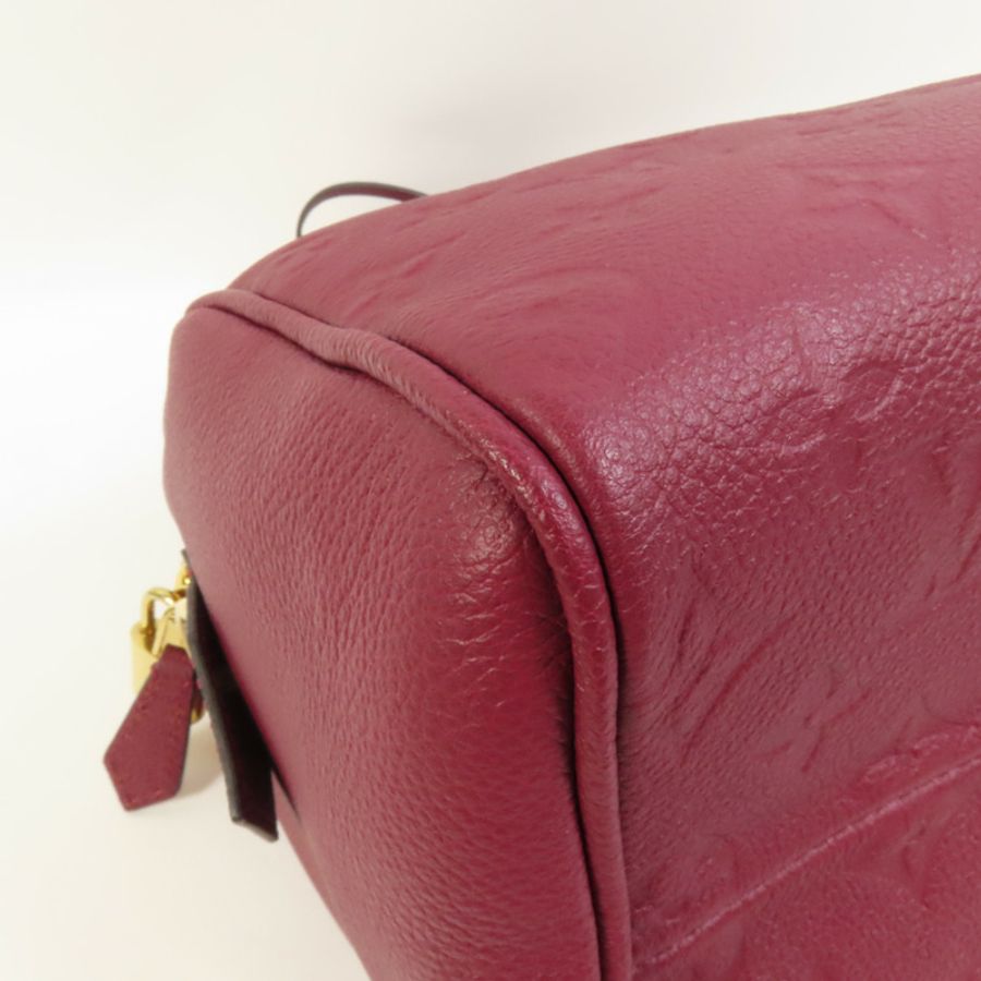 LOUIS VUITTON Monogram Empreinte Speedy Bandouliere 25金扣手挽肩背兩用袋-16