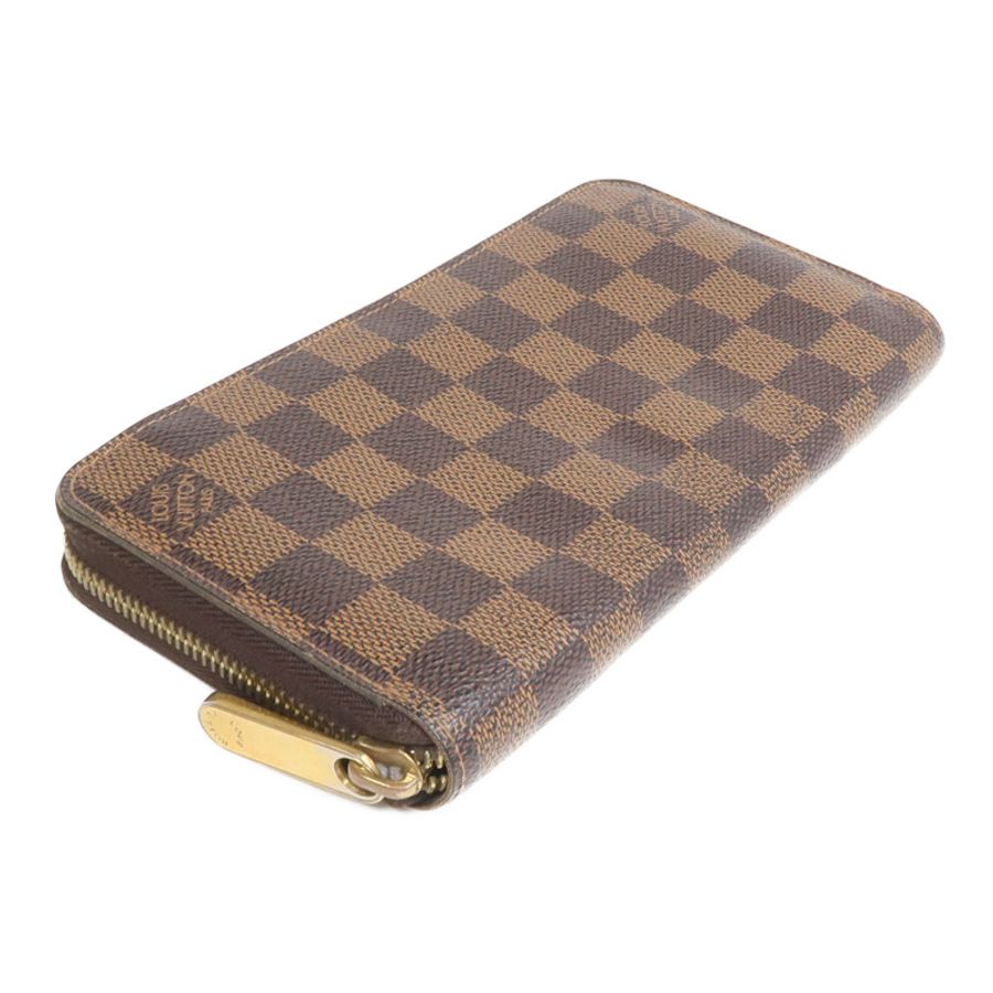 LOUIS VUITTON Damier Zippy Wallet金扣長錢包-3