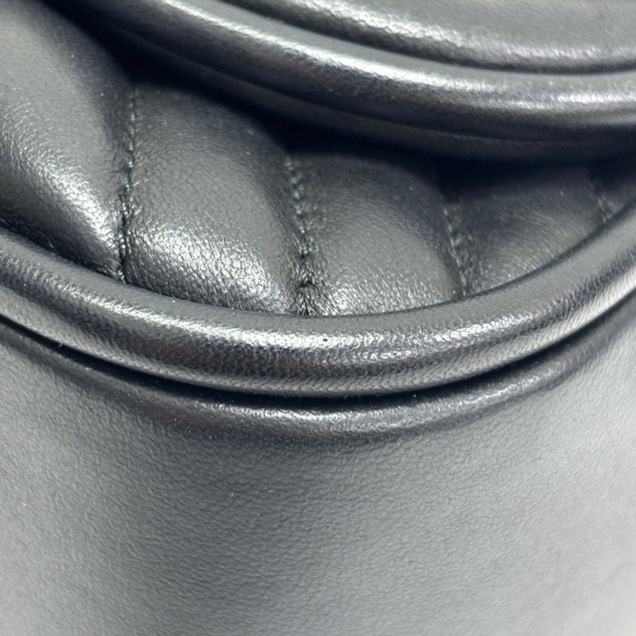 黑色 山形紋 羊皮 Top Handle 两用包【CHANEL 香奈兒】 A3159772-12