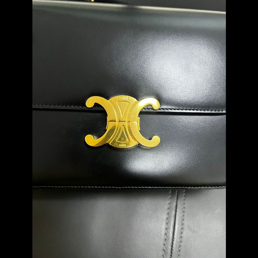 Celine box medium
凱旋門黑金中號box-2