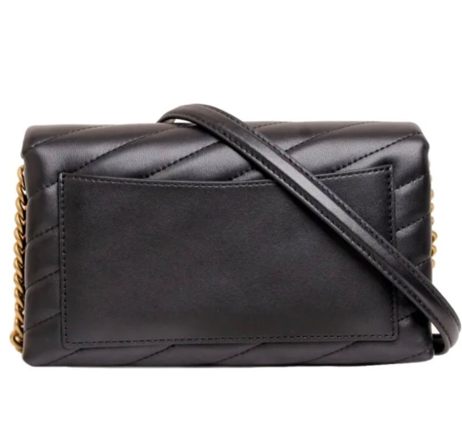 TORY BURCH 轉釦斜紋皮革斜背包-7