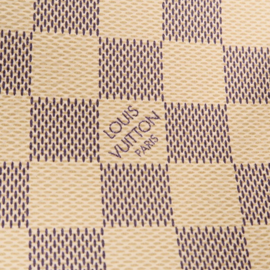LOUIS VUITTON Damier Azur Boite Chapeau Souple PM金扣肩背袋-13