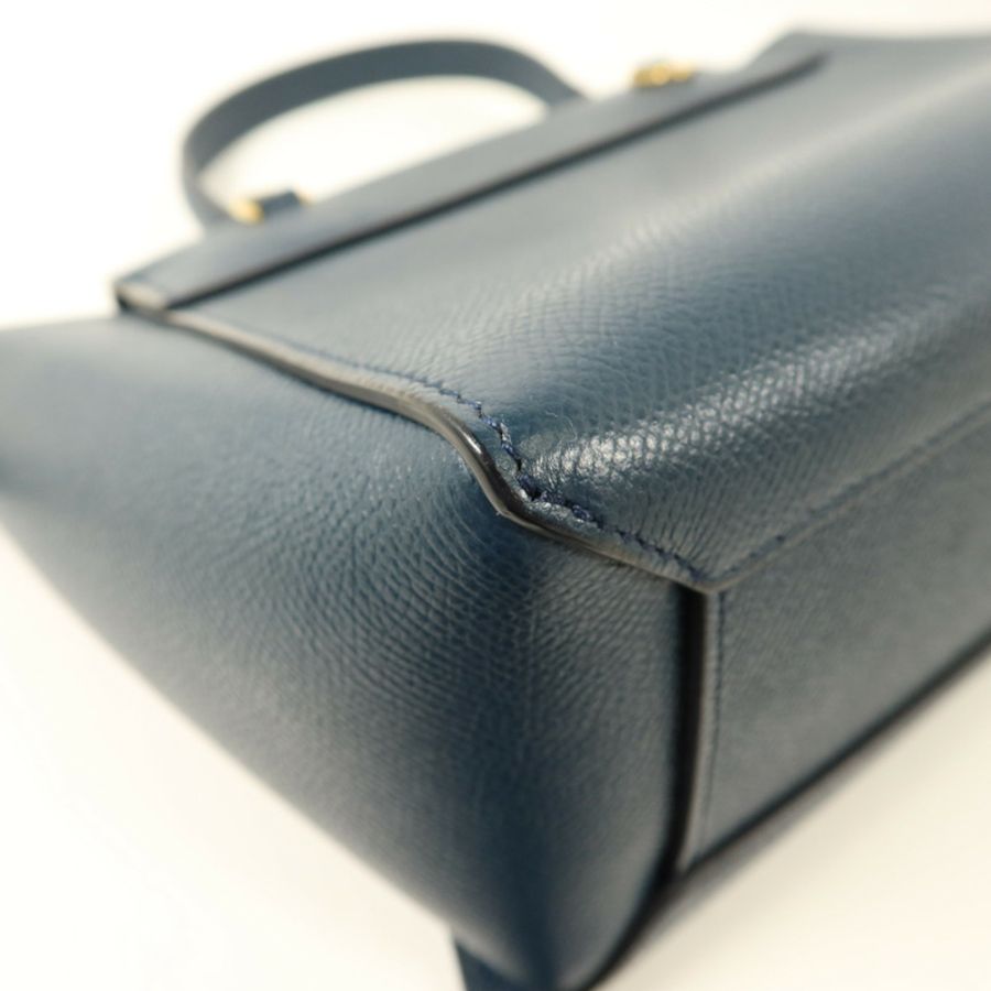 CELINE 牛皮皮革Mini Belt Bag金扣手挽肩背兩用袋-17