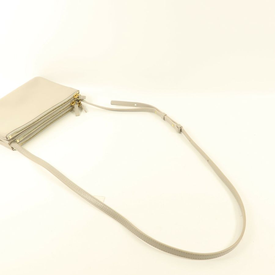 CELINE 牛皮皮革Trio Bag金扣肩背袋-9
