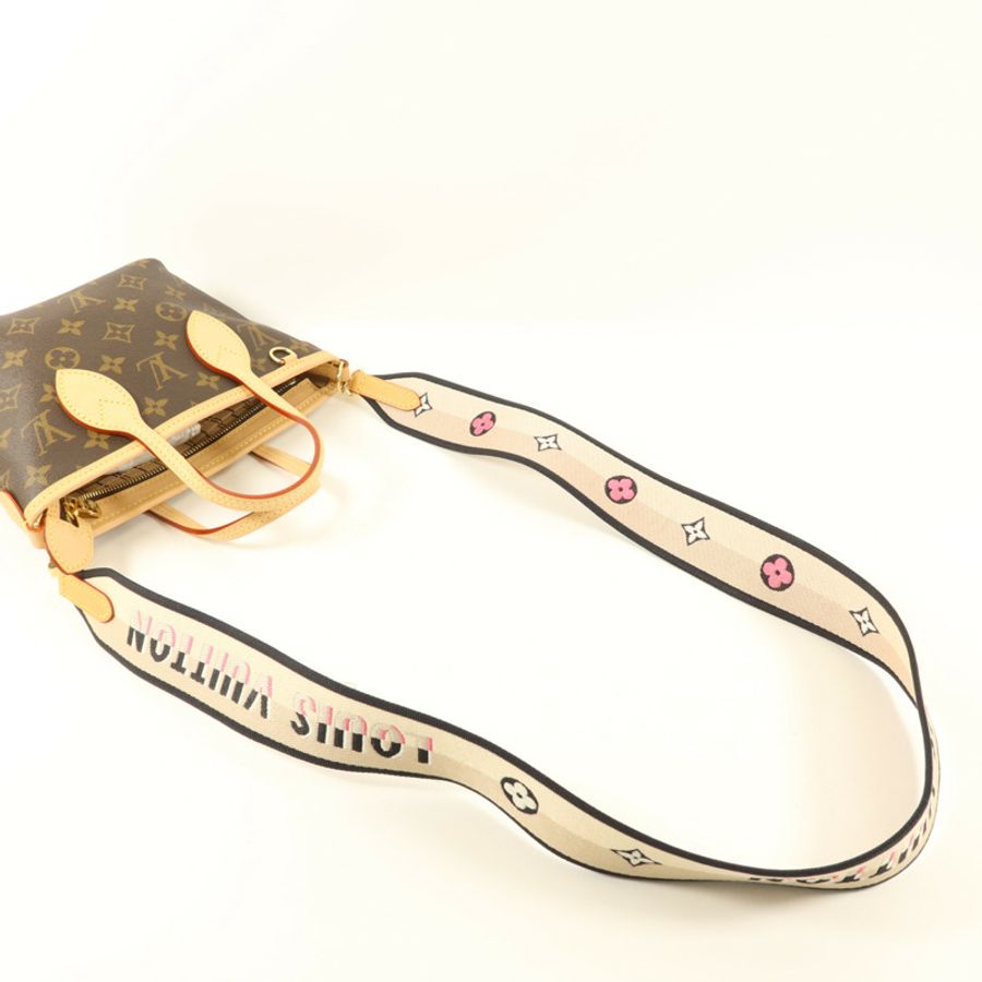 LOUIS VUITTON Monogram Neverfull BB金扣手挽肩背兩用袋-6