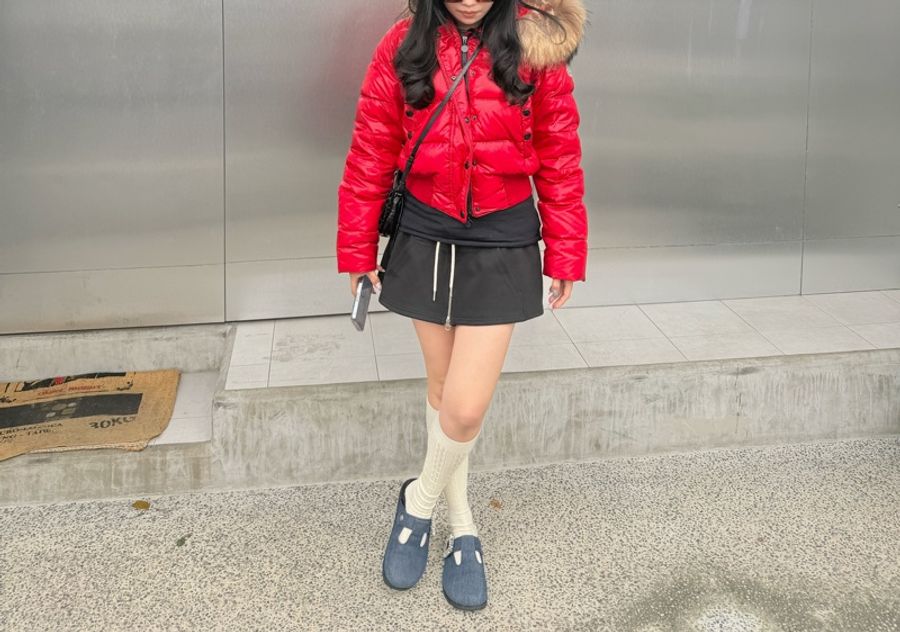 Moncler 羽絨外套 正紅色-2
